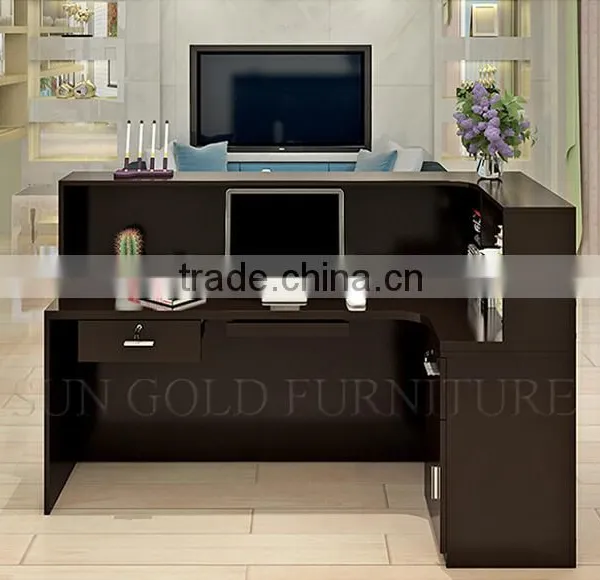 Modern Fashion Beauty Salon White Reception Desk Office Counter Table Design (SZ-RTB025-1) photo-3