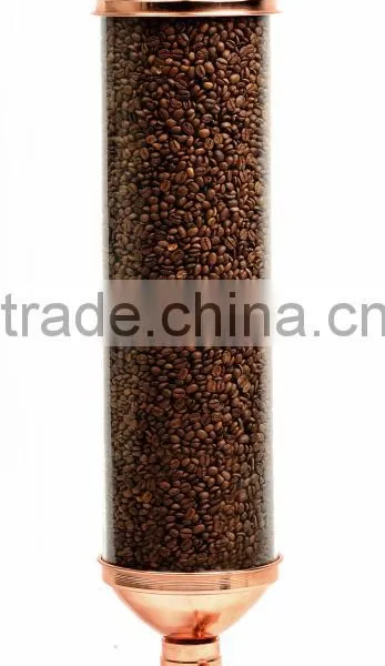 Bulk Cylindrical Coffee Silo, Coffee Bean Dispensers for Wall Mounted, Coffee And Tea Leaves Dispensers, Dispenser Silos PSS80