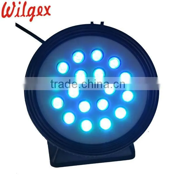 Round Type IP65 Waterproof 18x3w RGB 3in1 Led Wash Light Outdoor photo-4