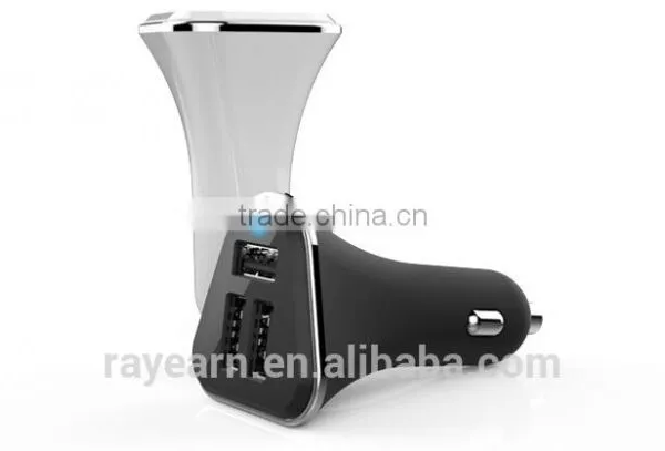 Three USB Port Quick Charge Car Charger For Smart Phones And Tablets With Good Quality And Durability Use photo-4