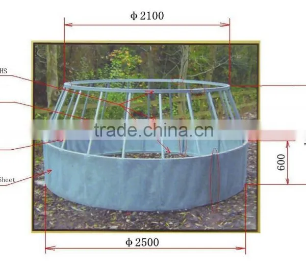 Fully Galvanized Conical Cattle Feed Ring / Feeder
