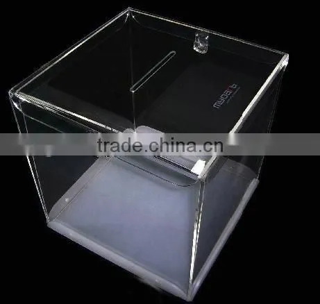 GH-RJ021High Transparent Acrylic Donation Boxes,acrylic Square Box photo-4