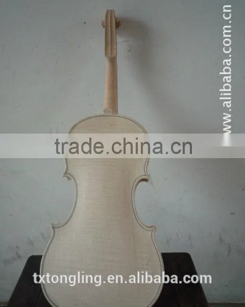 Quality Solid Wood Flamed Cello Unfinished White Cello 4/4 Made in China TL012 photo-6
