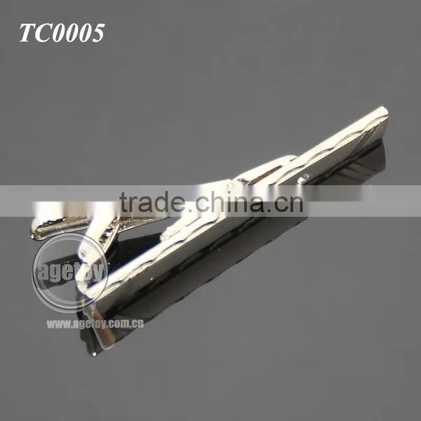 High Quality Alloy Party Simple Necktie Tie Clip Bar Pin Practical Blank Silver Metal Clip Bow Tie photo-4