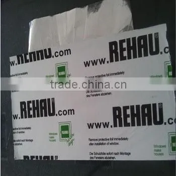 Black And White Protective Film For Sandblasting Aluminum Profile
