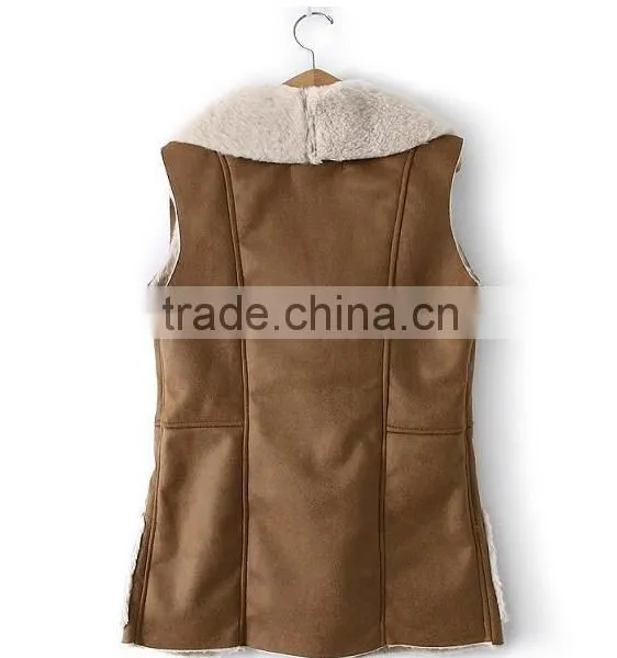 2016 Europe Style High -end Faux Fur Vest photo-4