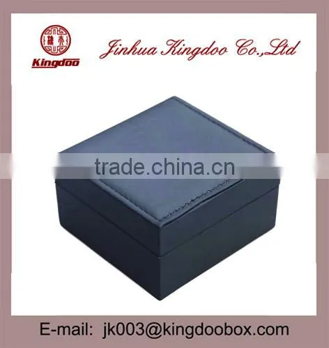 Jinhua Supplier Handmade Rectangular Plastic Watch Box Velvet Leather Mirror photo-3