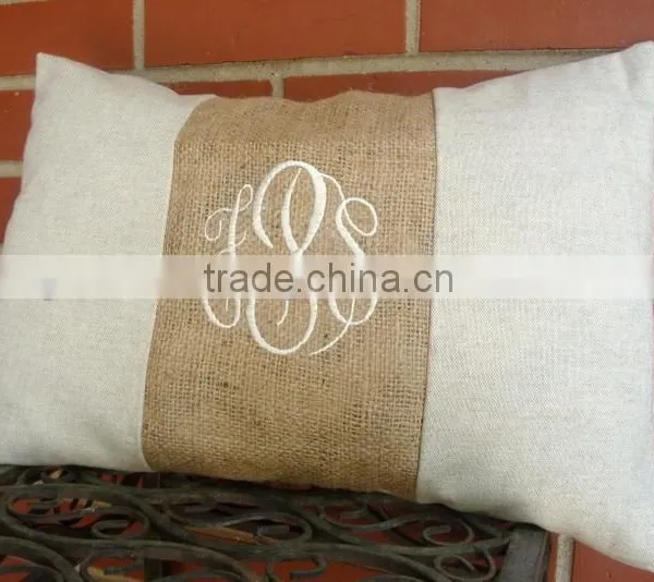 Monogram Lumbar Pillow Cover photo-2
