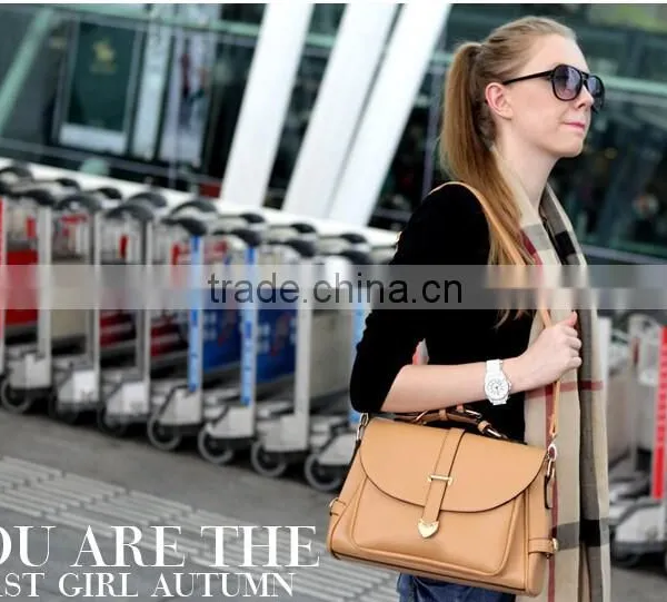 China Hot Selling Brand Women's Tote Business Bag Preppy Style Solid Shoulder Handbag photo-3