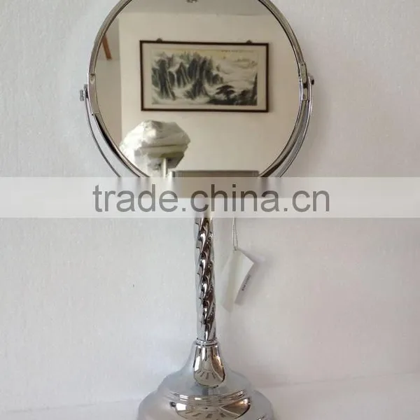 2014 New Design "Virgo" Chrome Platting Bath Accessories Free Standing Table Mirrors