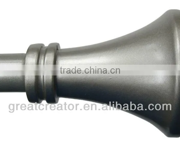 Home Decor Trumpet Ebony Curtain Rod; Curtain Hardware; Window Drapery Hardware; Curtain Accessory; Window Accessory photo-2