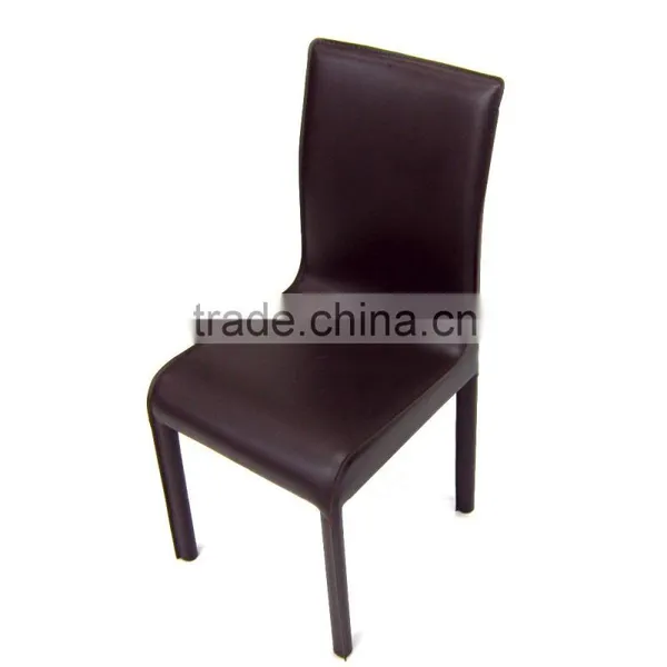 Modern Appearance Metal Style Leather Upholstery Dining Chair photo-5