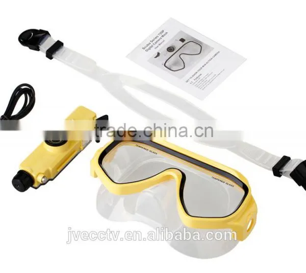 5.0 Mega Pixels 720P CMOS China Supplier Underwater Diving Mask Camera photo-5