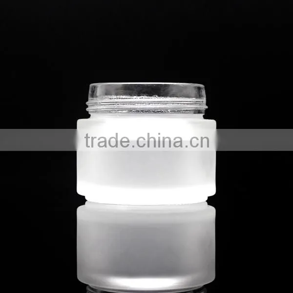 100g Empty Cosmetic Glass Jar Glass Bottle With Aluminum Cap photo-3