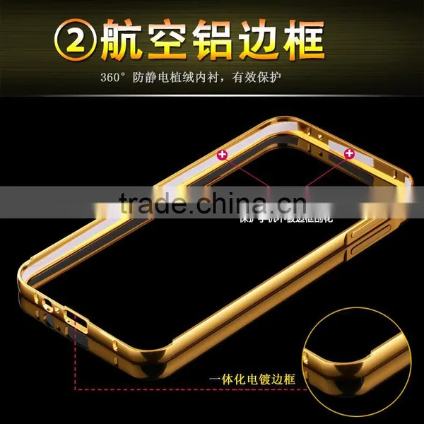 Mobile Phone Aluminum Bumper Mirror Back Cover Case For Samsung Galaxy A3 photo-2
