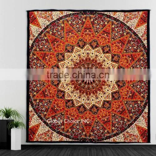 Indian Hippie Wall Hanging Mandala Star Tapestry