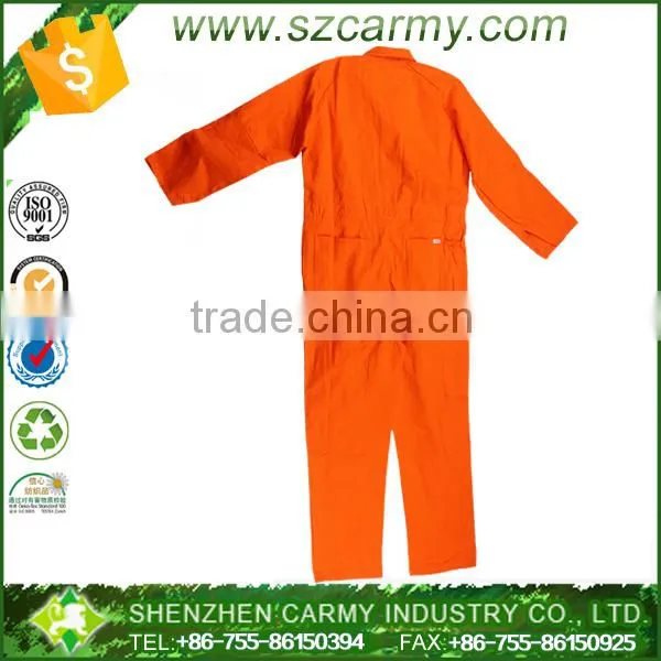 Men's OR Orange Twill Pre Shrunk Inseams 100% Cotton Working Coverall photo-2