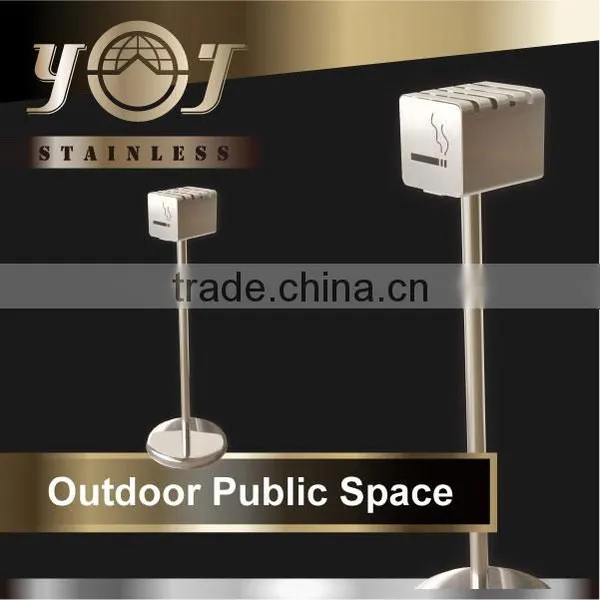 Wholesale Decorative Stainless Steel Outdoor Standing Ashtray photo-3