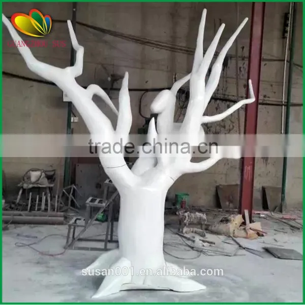 Factory Supply Artificial Tree Trunk no Leaves Fiberglass Artificial Trunk Decor Artificial Trunk