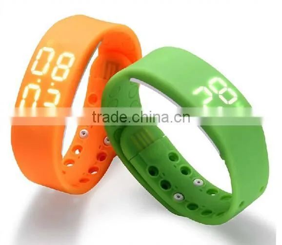 Multifunctional LED Intelligent Watch With Healthy Record Pedometer Wristwatch