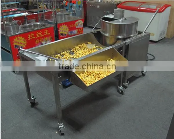 Automatic Gas Heating Caramel Pop Corn Snack Machine
