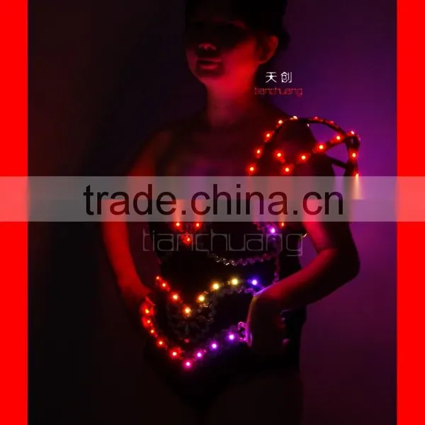 Remote Control Big Girl LED Sexy Night Club Wear photo-6