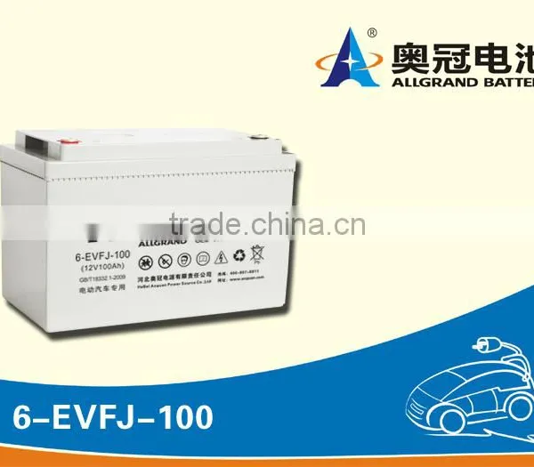 Electric Golf Carts 12V100Ah / Electric Car Battery/electric Vehicle Battery