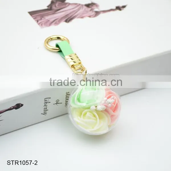 Promotional Flower Crystal Ball Keychain photo-3