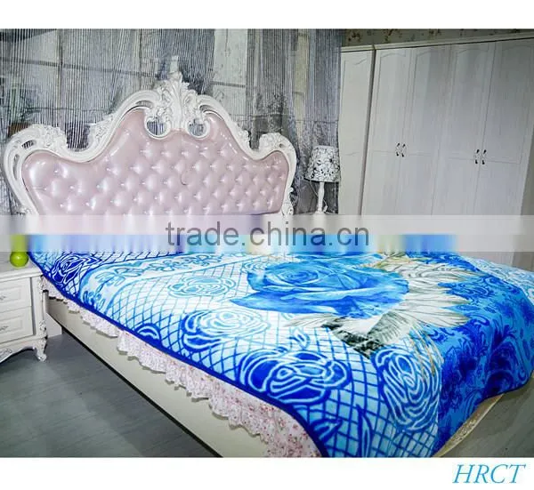 Hot Selling New Design 100 % Polyester Korean Style2Ply Mink Blanket