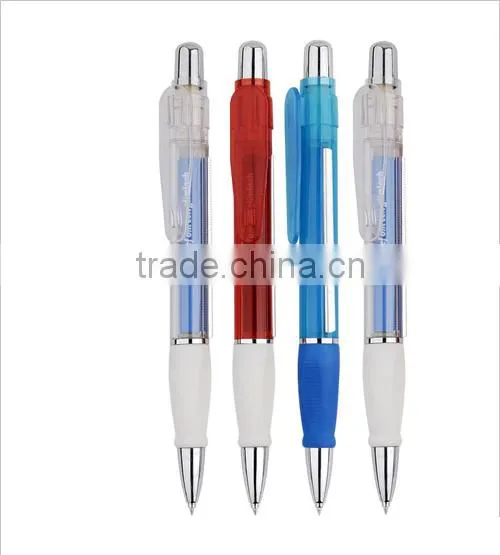 Advertising Logo Customized Plastic Banner Pen Ball Pen Multi Color Pen photo-2