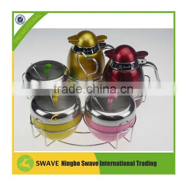 Cute Design Set of 5 Stainless Steel Condiment Pot/Seasoning Set P77190 photo-3