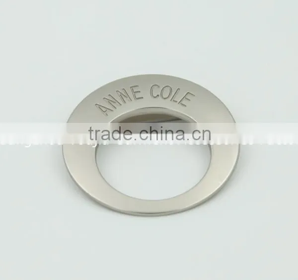 Custom Silver Plated Cloth Round Metal Badge photo-3