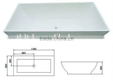 New Design Whirlpool Massage Bathtub With Glass photo-2
