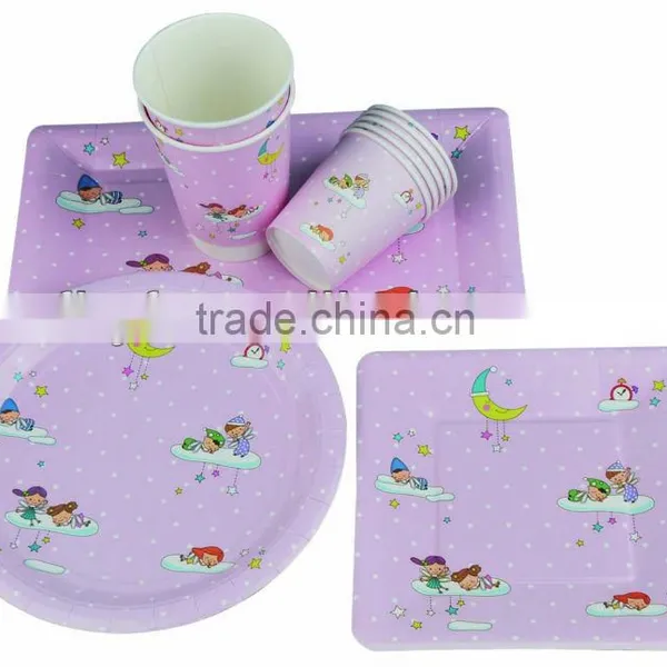 10" 400gsm Opp Lamination Party Boy and Girls Design Paper Plates photo-3