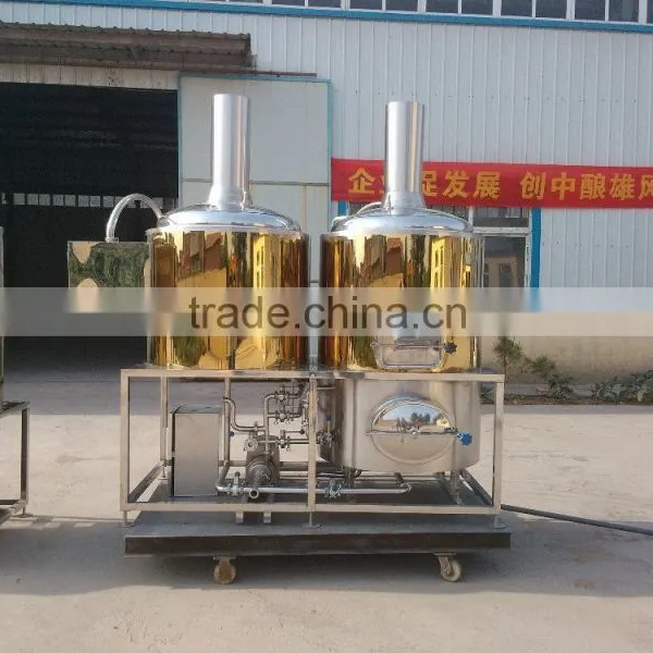 CE Certificate 100l Beer Brewing Equipment With Electric Heating Using Stainless Steel 304