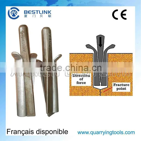 Quarry Stone Manpower Splitting Plug and Feathers photo-4