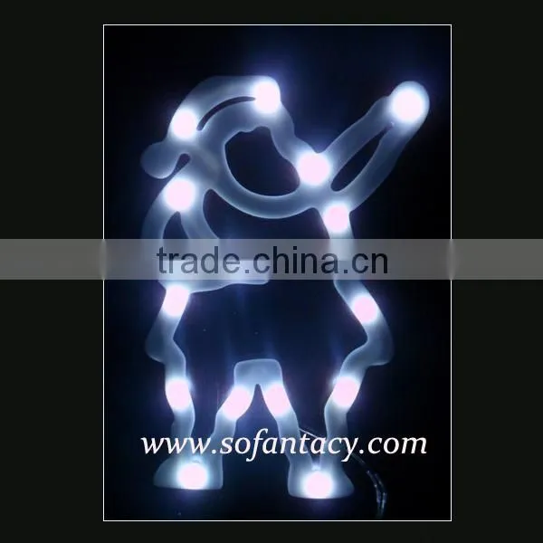 christmas snowkam shape led decorative light on the window