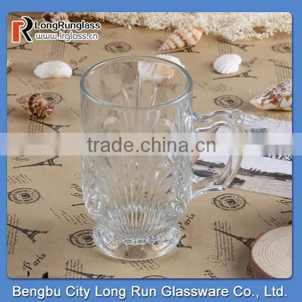 LongRun 5.5oz Carved Frosted Attractive and Durable Mug Tea Cup With Handle Wholesale photo-5