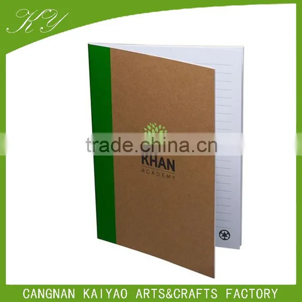 A5 Cute Cheap Recycled Brown Kraft Paper Blank Notebook photo-3