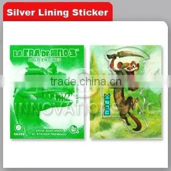 Glod/Silver Printing Sticker