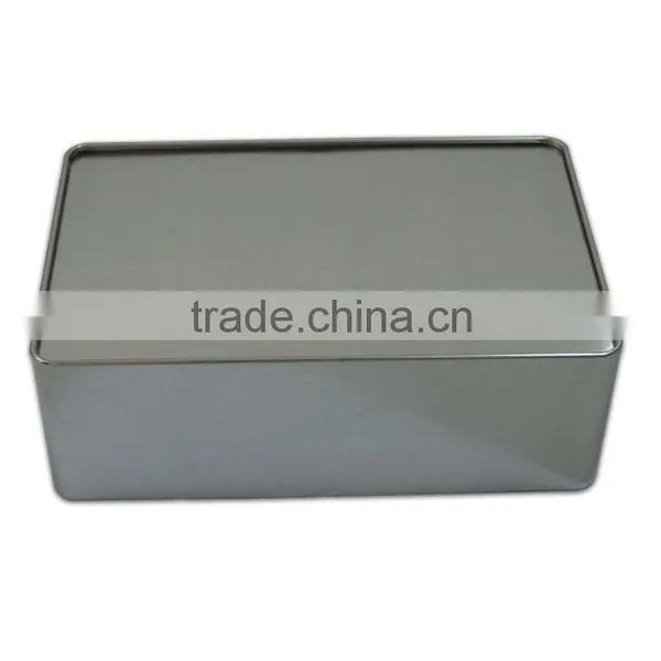 White and Black Metal Tin Box/Rectangular Tin Box/tin Box With Sliding Lid photo-5