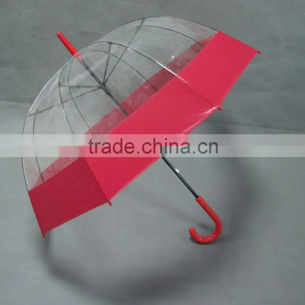 Plastic Dome Transparant Umbrella U Shape Umbrella photo-3