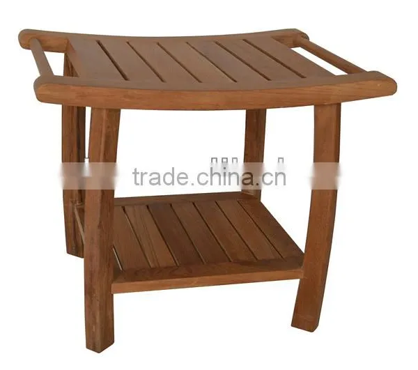 Grade A Teak Wooden Comfortable Pool Stool FSC Approved