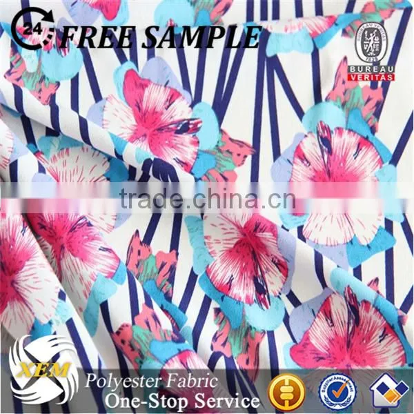 New Design Shaded Silk Chiffon Floral Printed Fabric photo-5