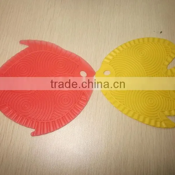 Eco Friendly Food Grade Colorful Fish Shaped Baking Silicone Trivet,silicone Placemat photo-4