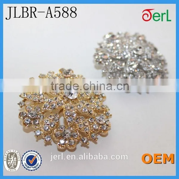 Wedding Cake Crystal Flower Rhinestone Brooch photo-6