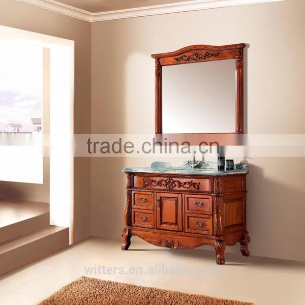 Top Bathroom Luxury Natural Marble Bathroom Cabinet Furniture WTS850 photo-5