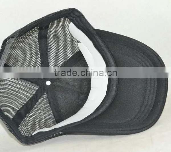 Guangzhou Hat Factory Professional Custom / 100% Polyester Fiber/white and Black/LOGO Printing/sponge Trucker Hats photo-5