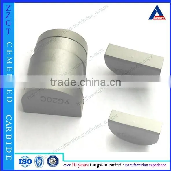 Top Brazed Tips YG20C Cutting Blades for Railway Wheels