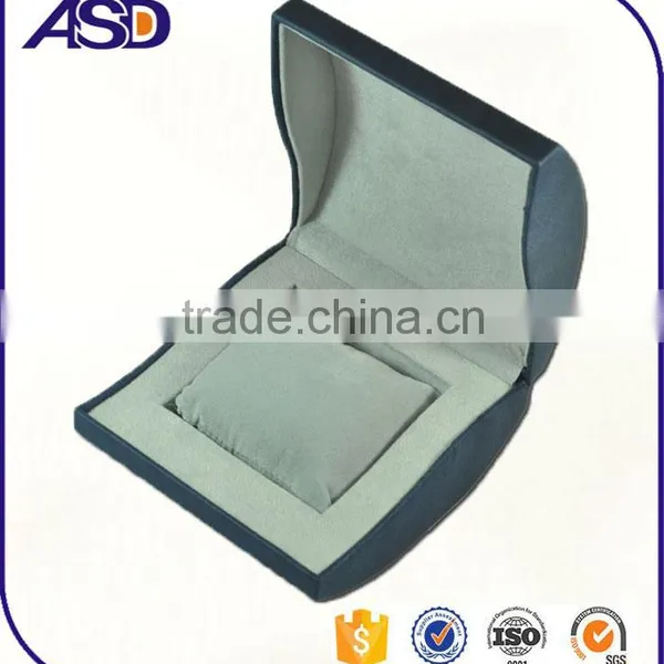 High-grade Cheap Blue Velvet Watch Box Custom Made Logo Printing Watch Boxes photo-3
